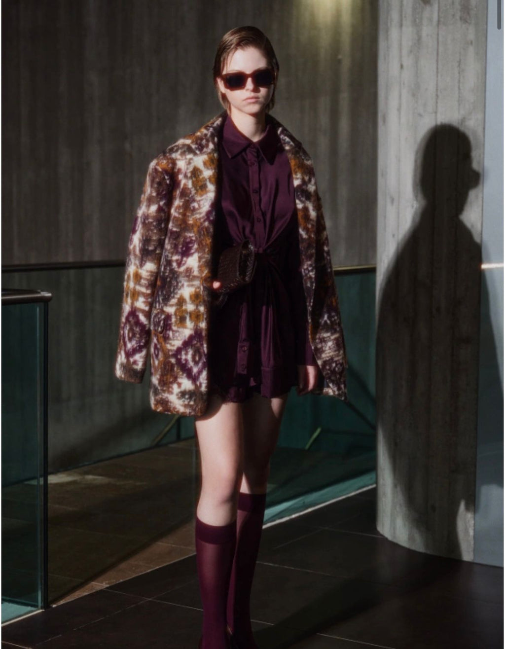 Multicolor Textured Wool Blazer