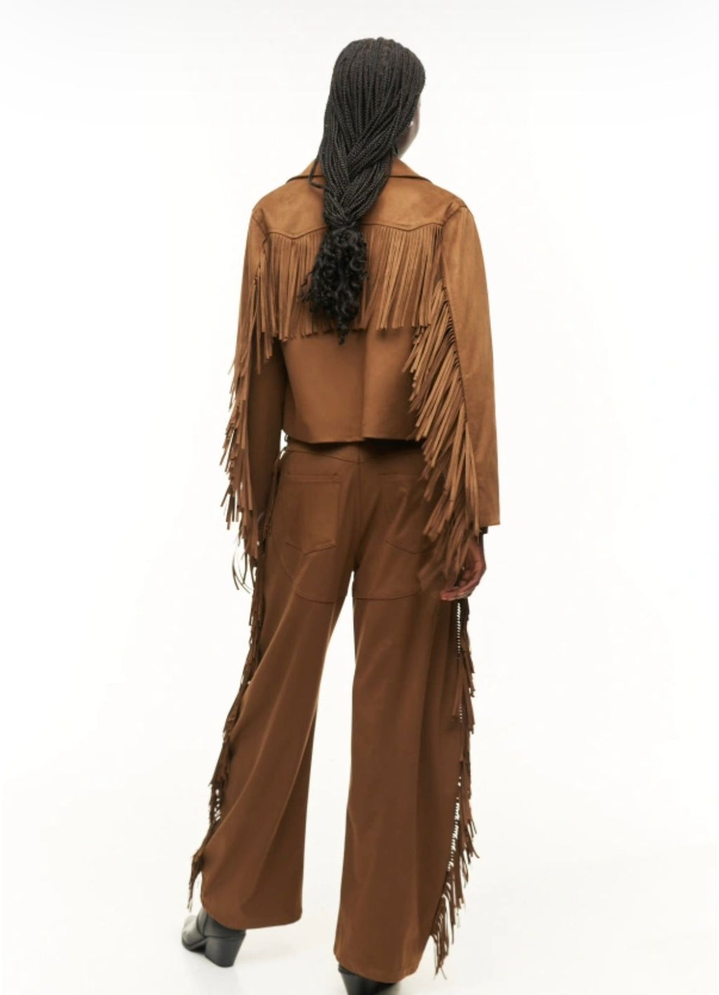 Camel Fringe Pants