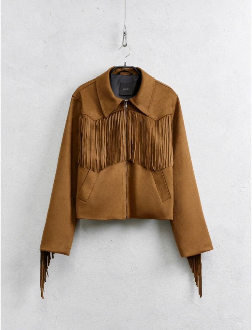 Camel Fringe Jacket