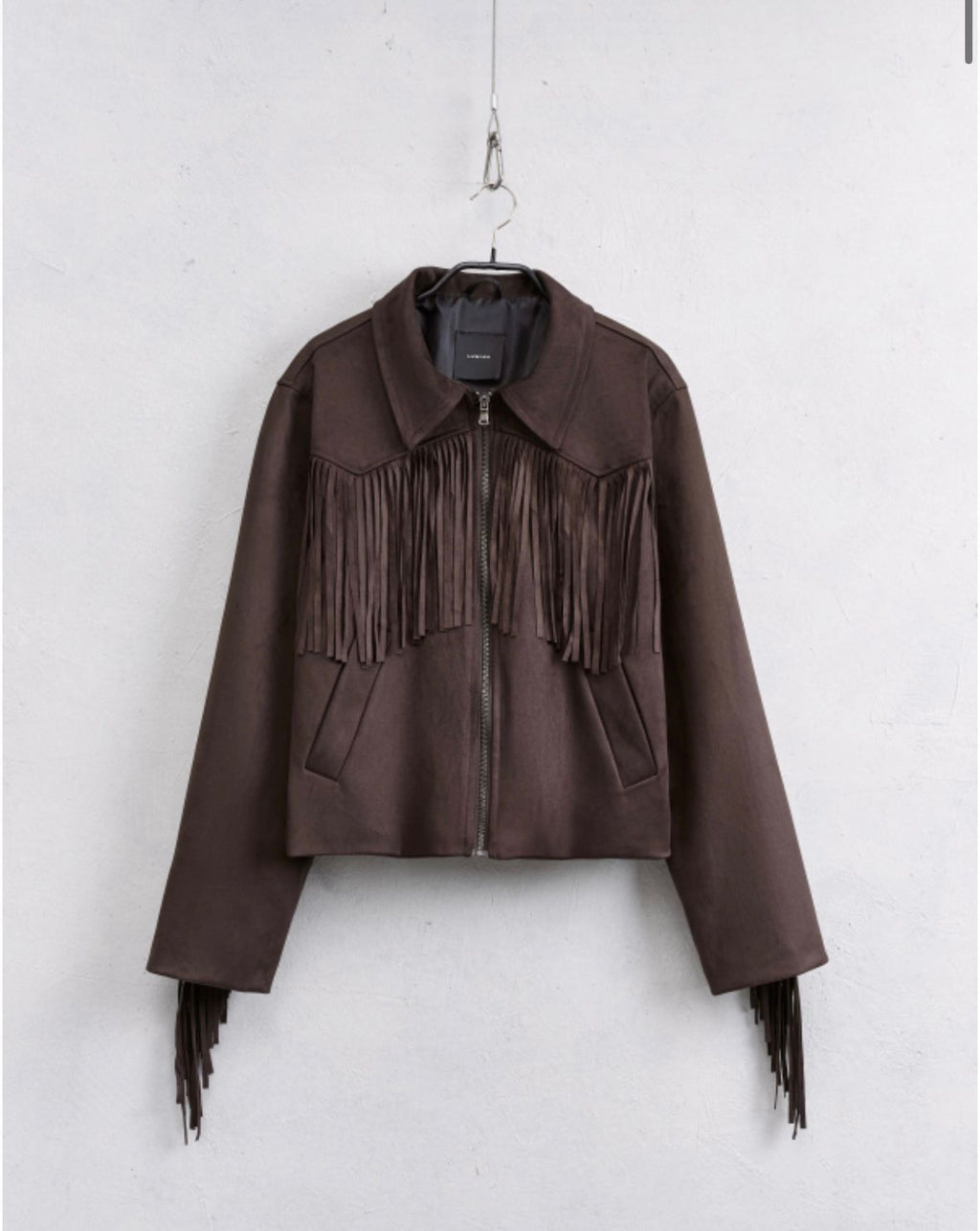 Dark Brown Fringe Jacket