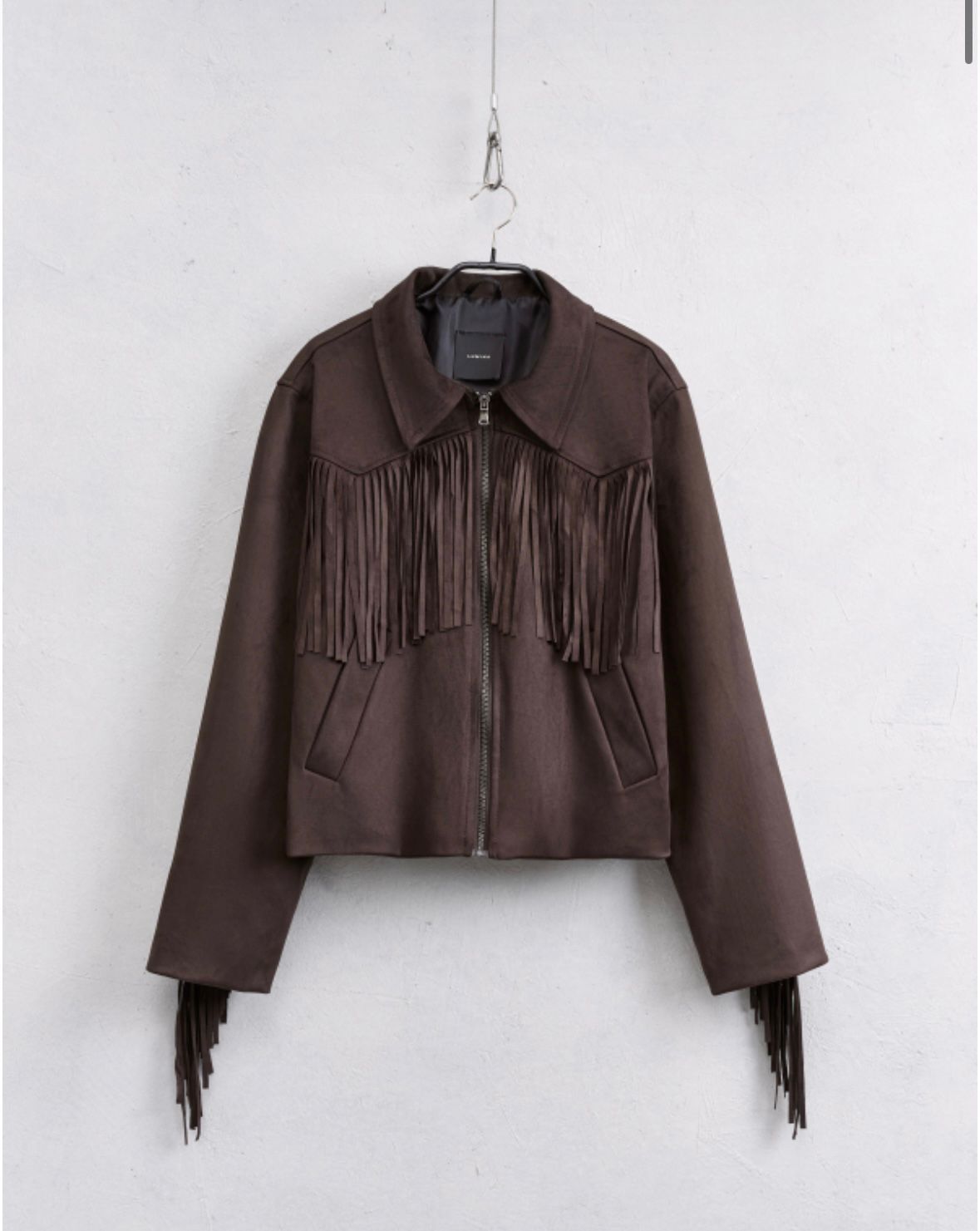 Dark Brown Fringe Jacket