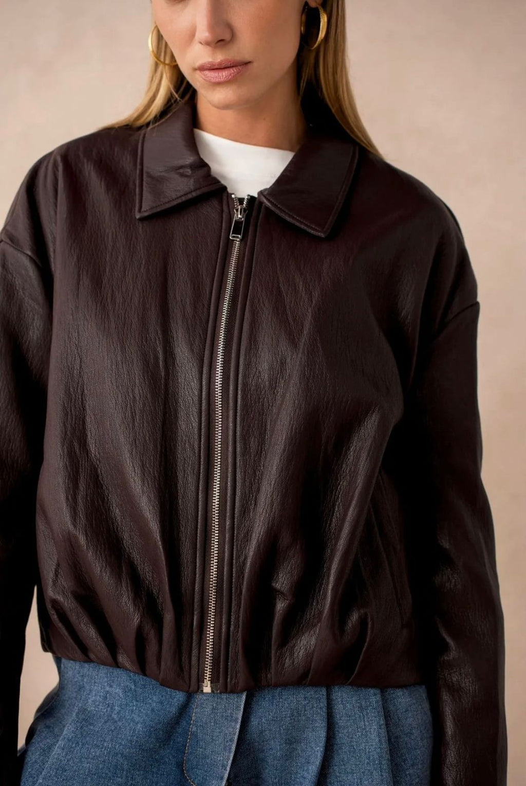 Dark Chocolate Leather Jacket