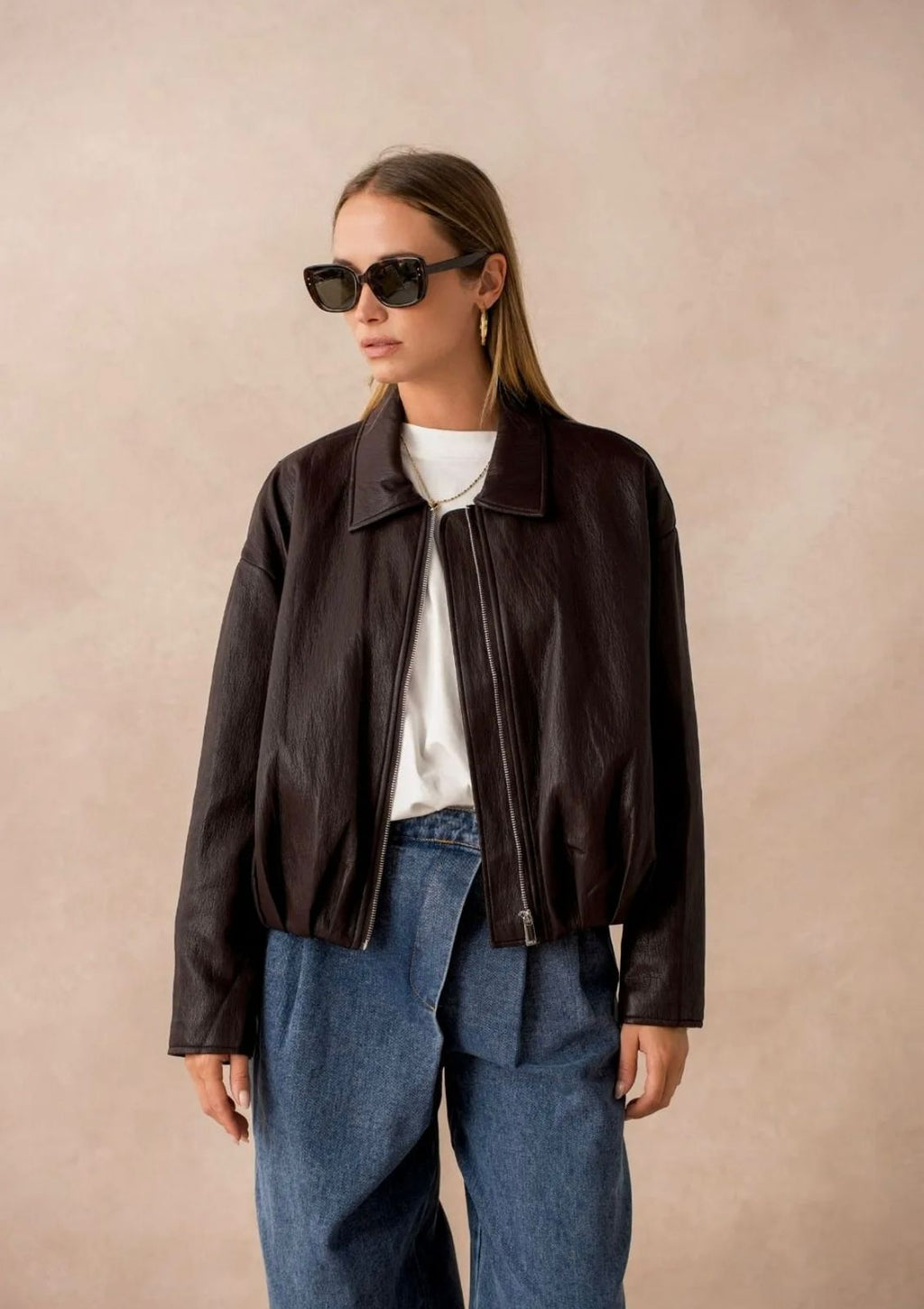 Dark Chocolate Leather Jacket