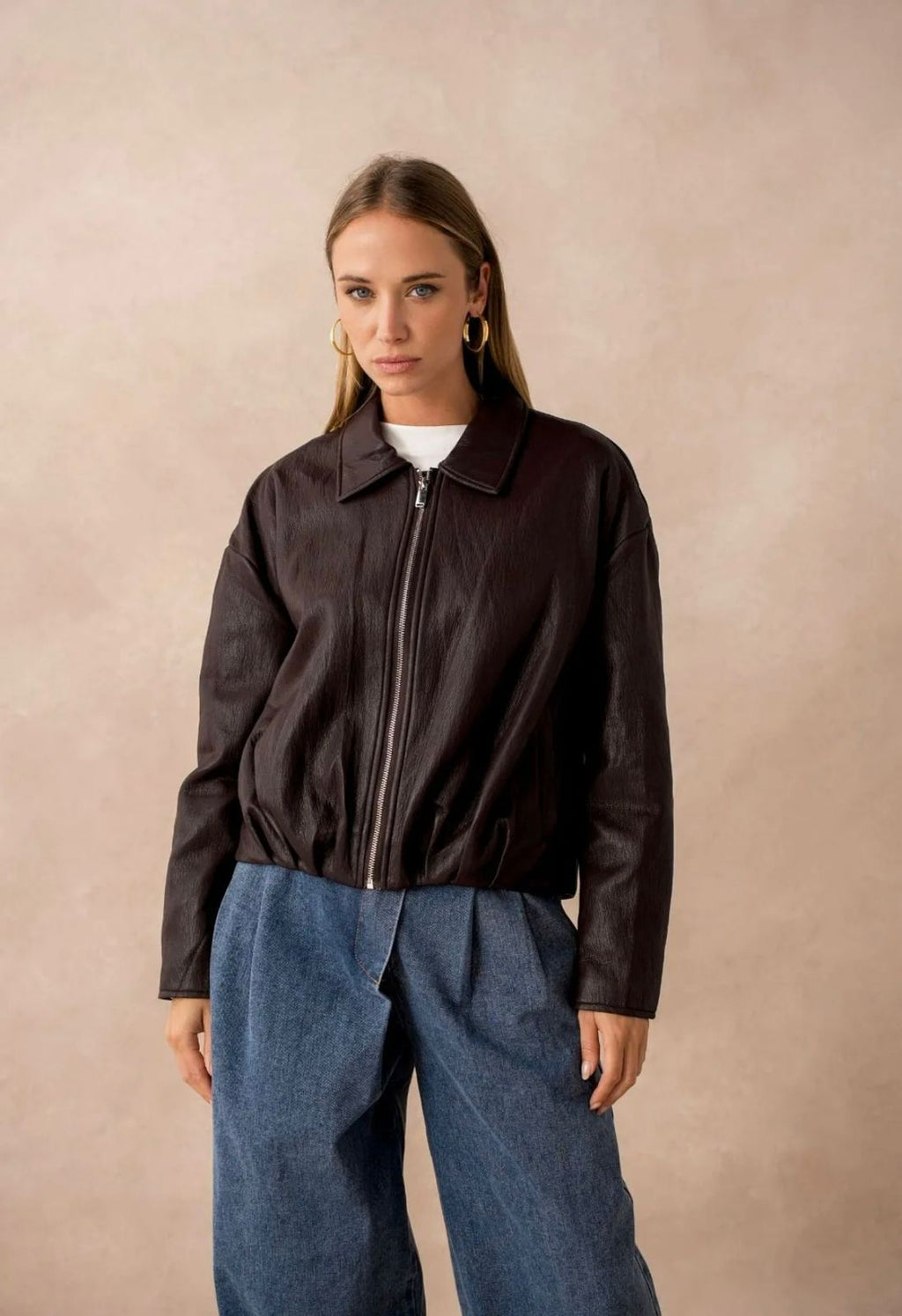 Dark Chocolate Leather Jacket